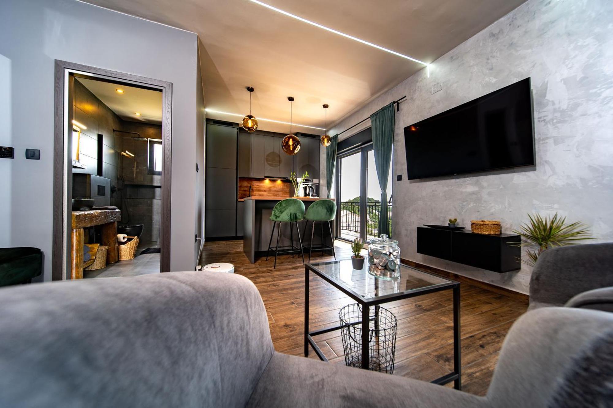 Modern Studio With A Beautiful View Rab Town Bagian luar foto